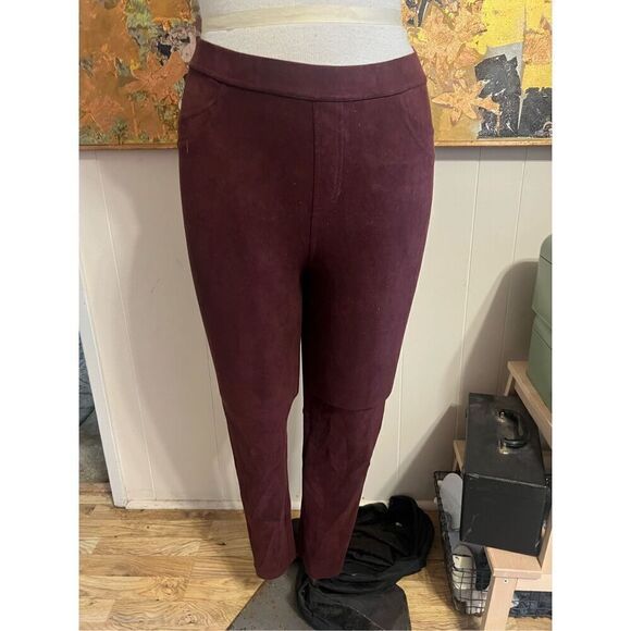 Anthropologie/Sanctuary Rust Faux Suede High Waist Skinny Leggings/Pants Size L - Picture 1 of 6
